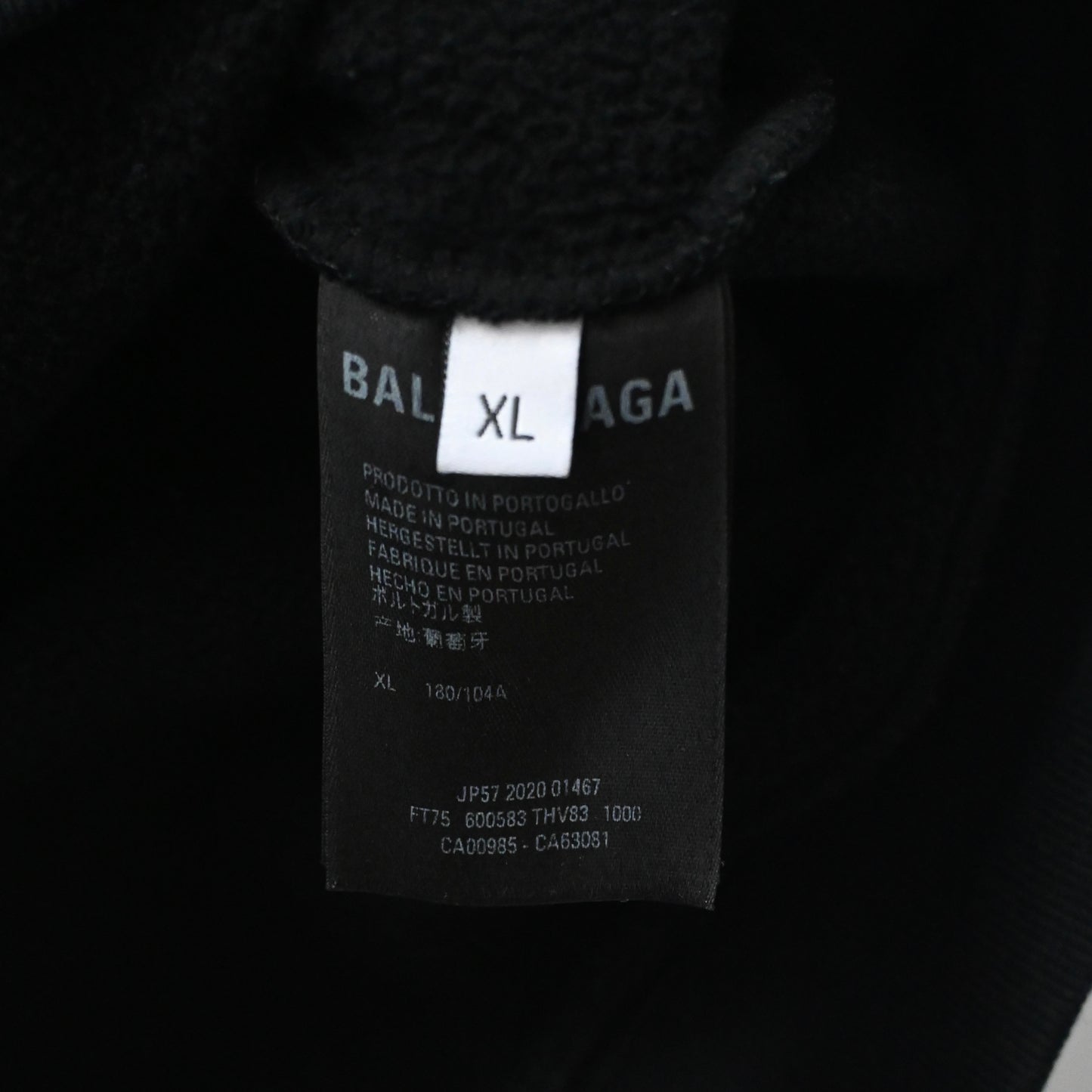 2020aw balenciaga wfp cotton hoodie XL
