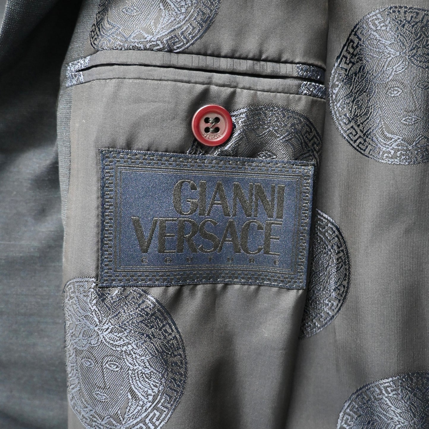 1998ss versace wool long coat 48