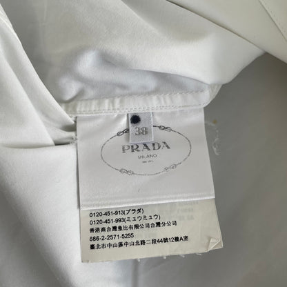 2019ss prada plate cotton shirt 38
