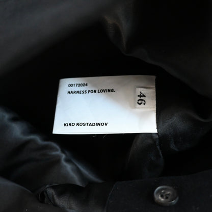 2023aw kiko kostadinov black bendix coat 46