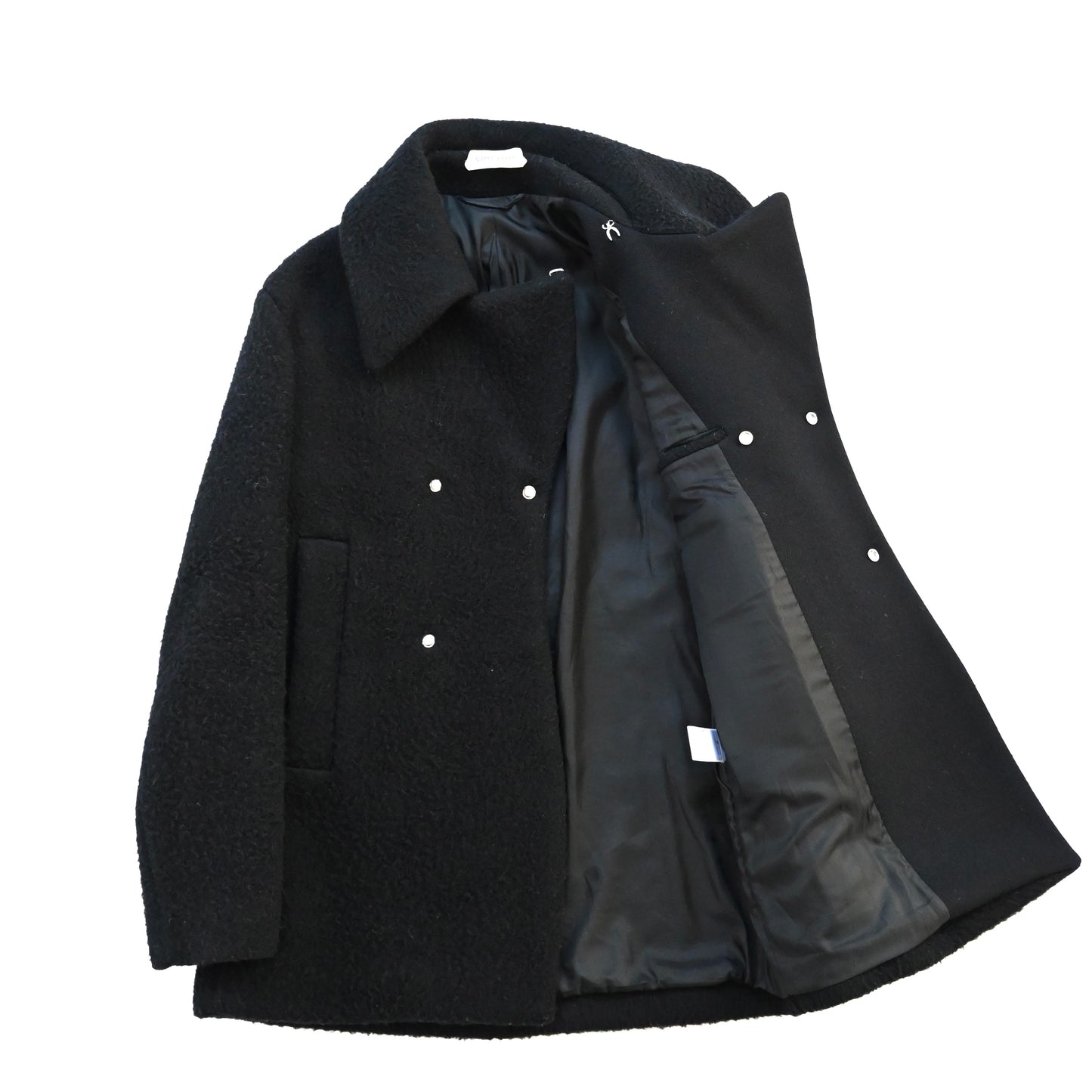 2018aw namacheko shetland wool pea coat M