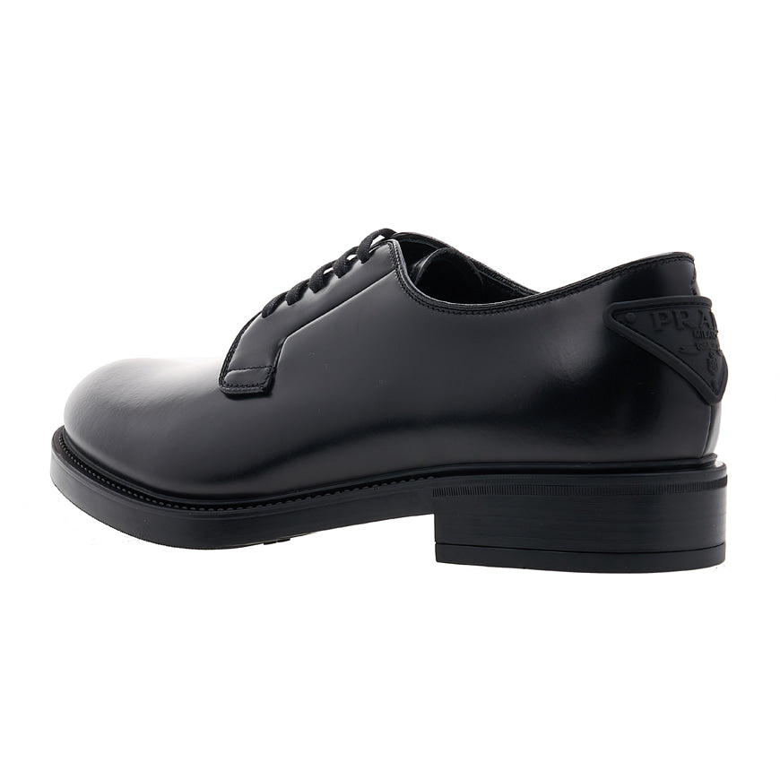 2022ss prada back logo leather shoes 6