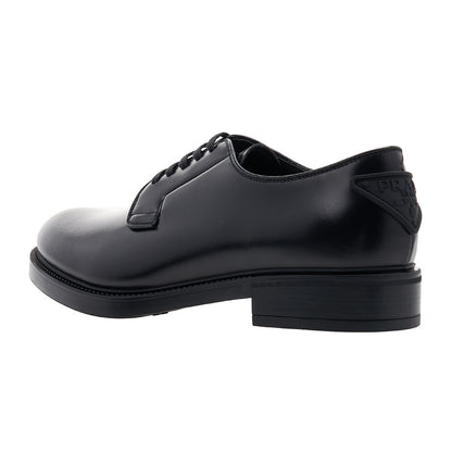 2022ss prada back logo leather shoes 6
