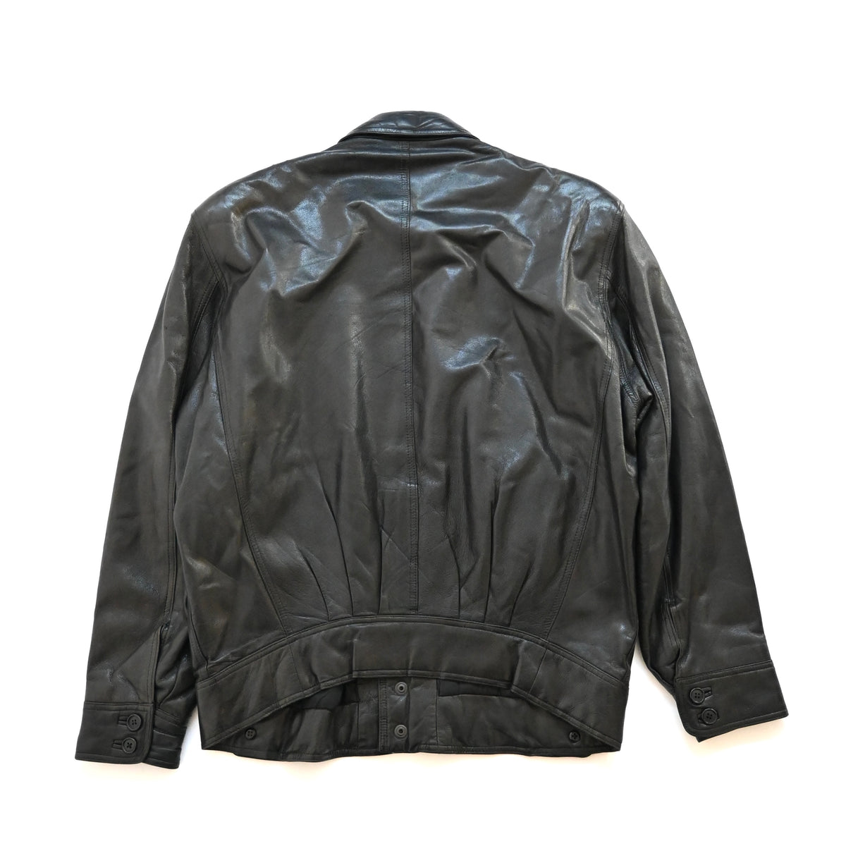 1991aw giorgio armani leather bomber jacket M