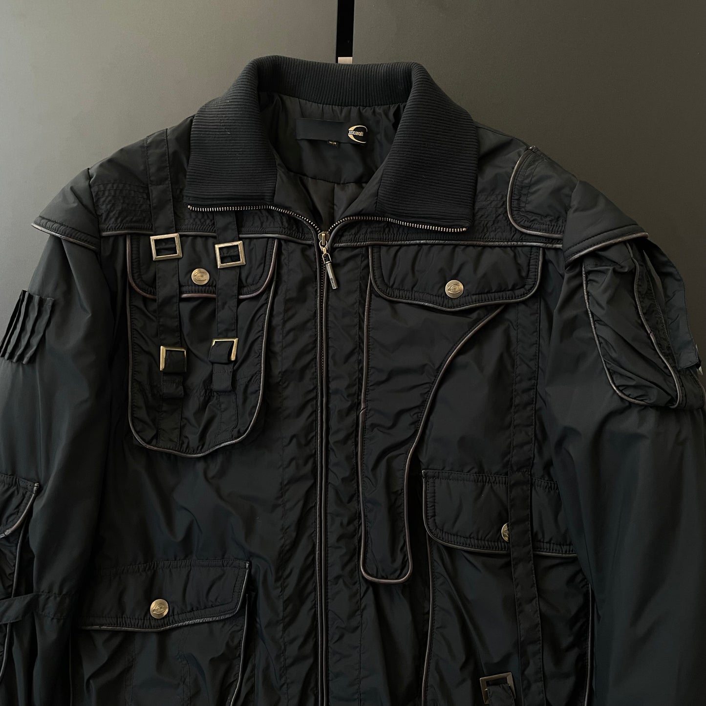 1990s just cavalli bomber Mulch Pocket jacket 54