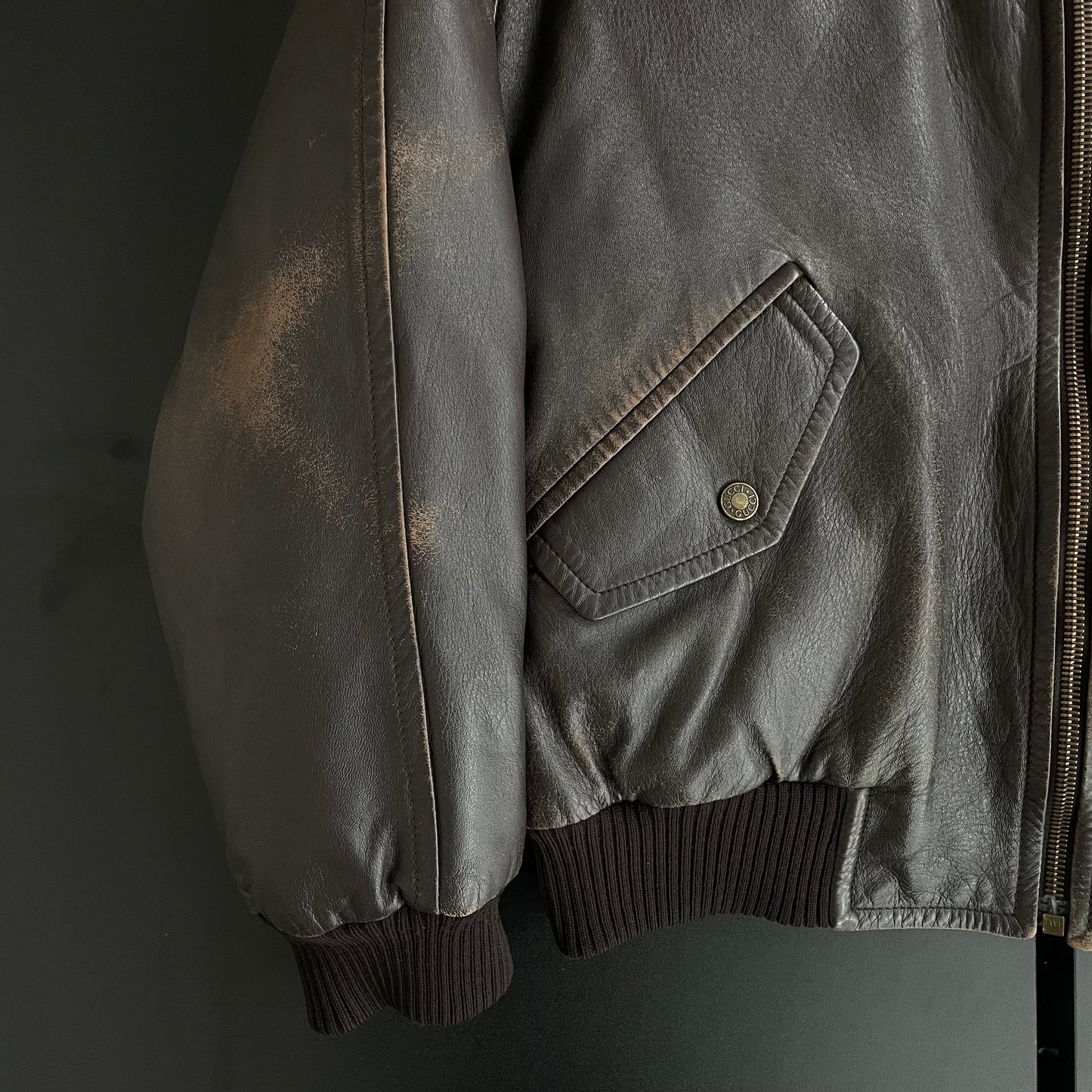 2000s gucci leather bomber jacket 52 by Tom ford