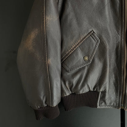 2000s gucci leather bomber jacket 52 by Tom ford