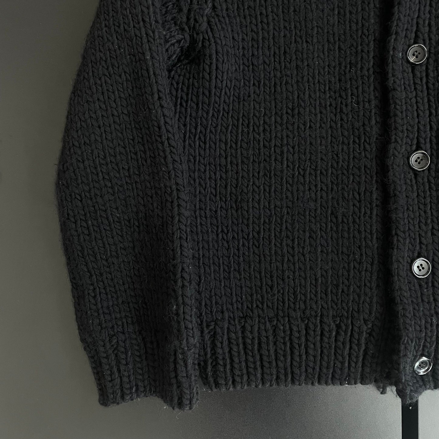 1996aw comme des garcons homme plus heavy wool cardigan