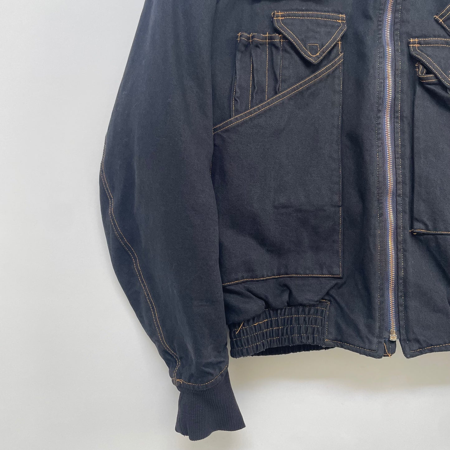 1986aw katharine hamnett denim bomber jacket M