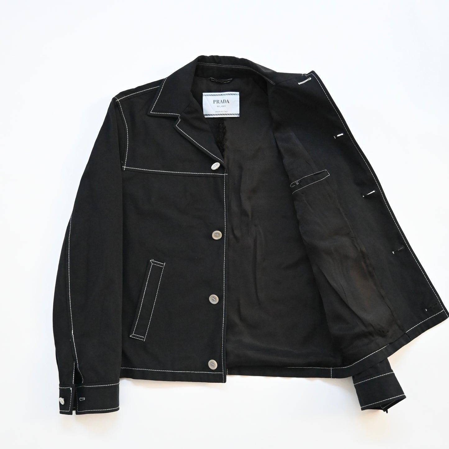 1999ss prada stitch wool blouson 46