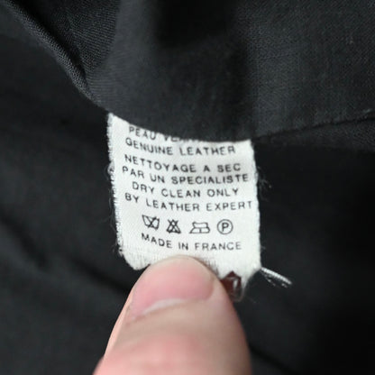 1990s agnes b gemuine leather jacket 1