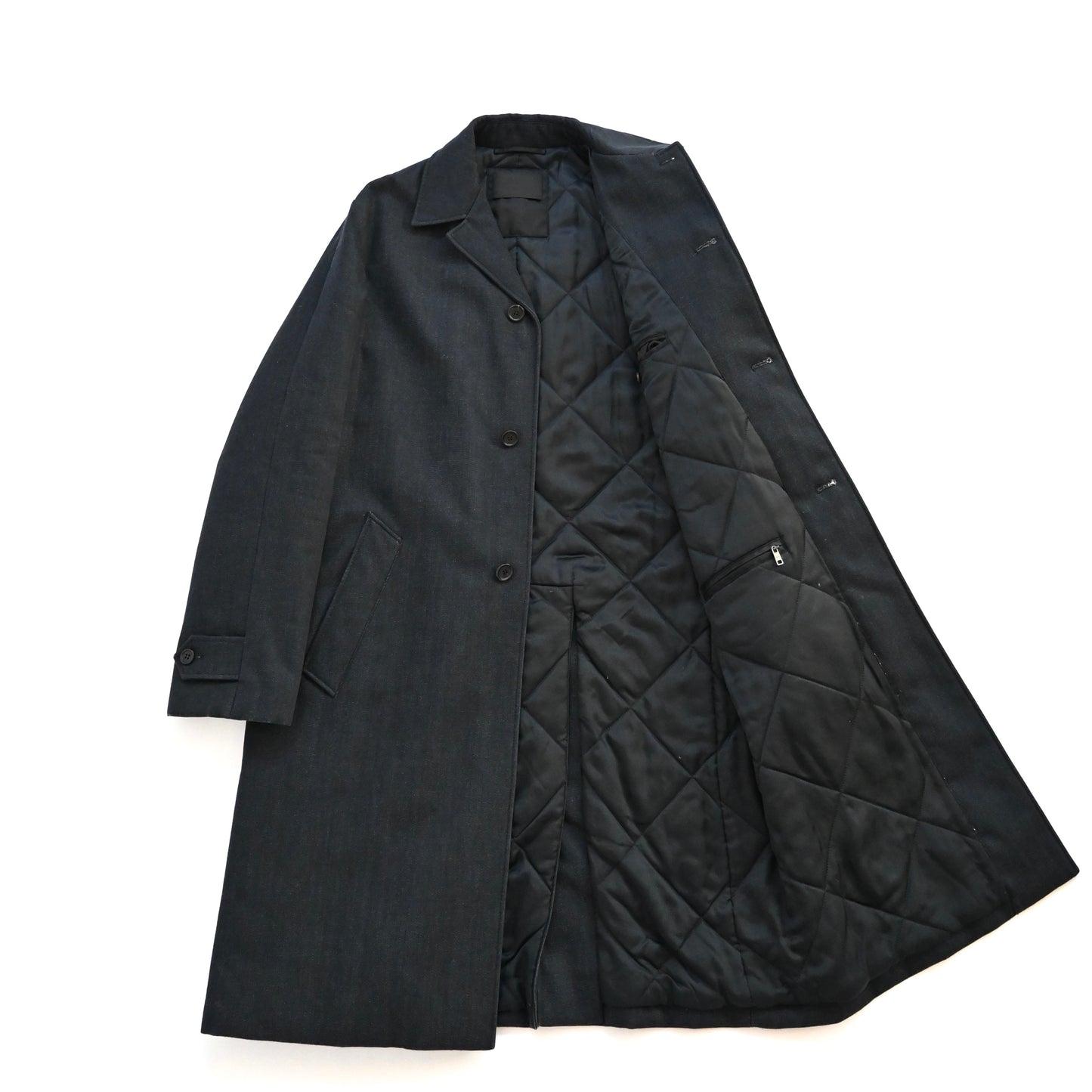 2019aw prada quilting padded denim coat 48