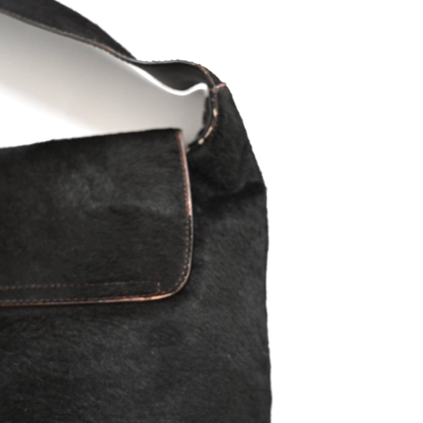 1996aw gucci gold bangle calf hair shoulder bag