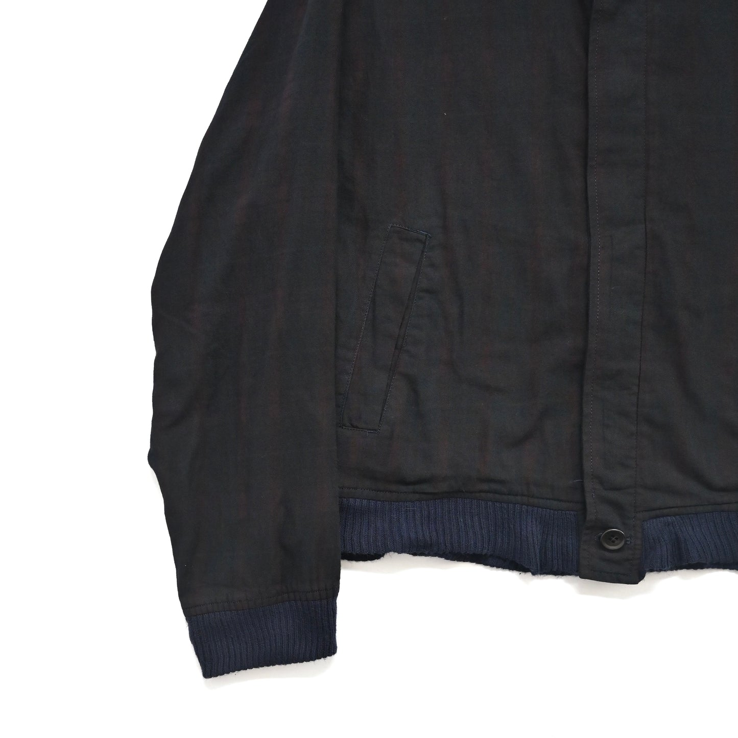 1980s comme des garcons homme check cotton bomber jacket M