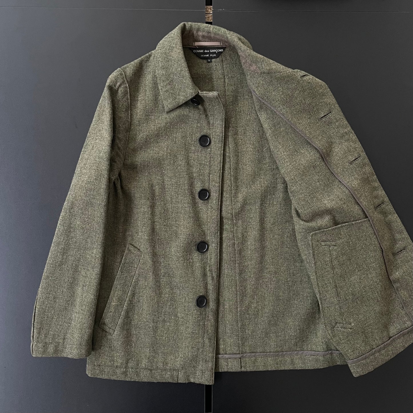 1998aw comme des garcons homme plus wool half coat L