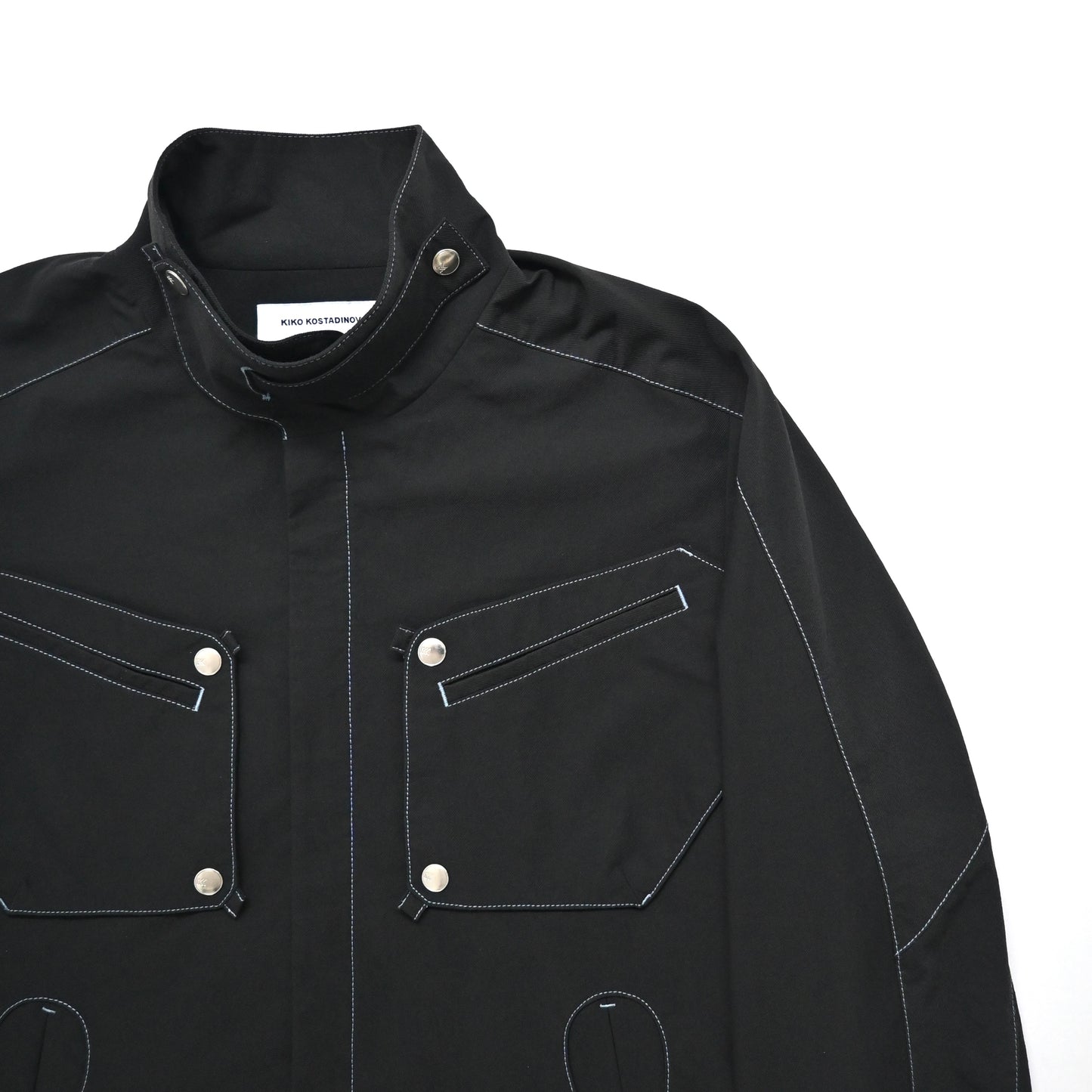 2023aw kiko kostadinov kk jacket 08 jet black 46