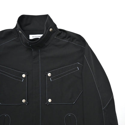 2023aw kiko kostadinov kk jacket 08 jet black 46