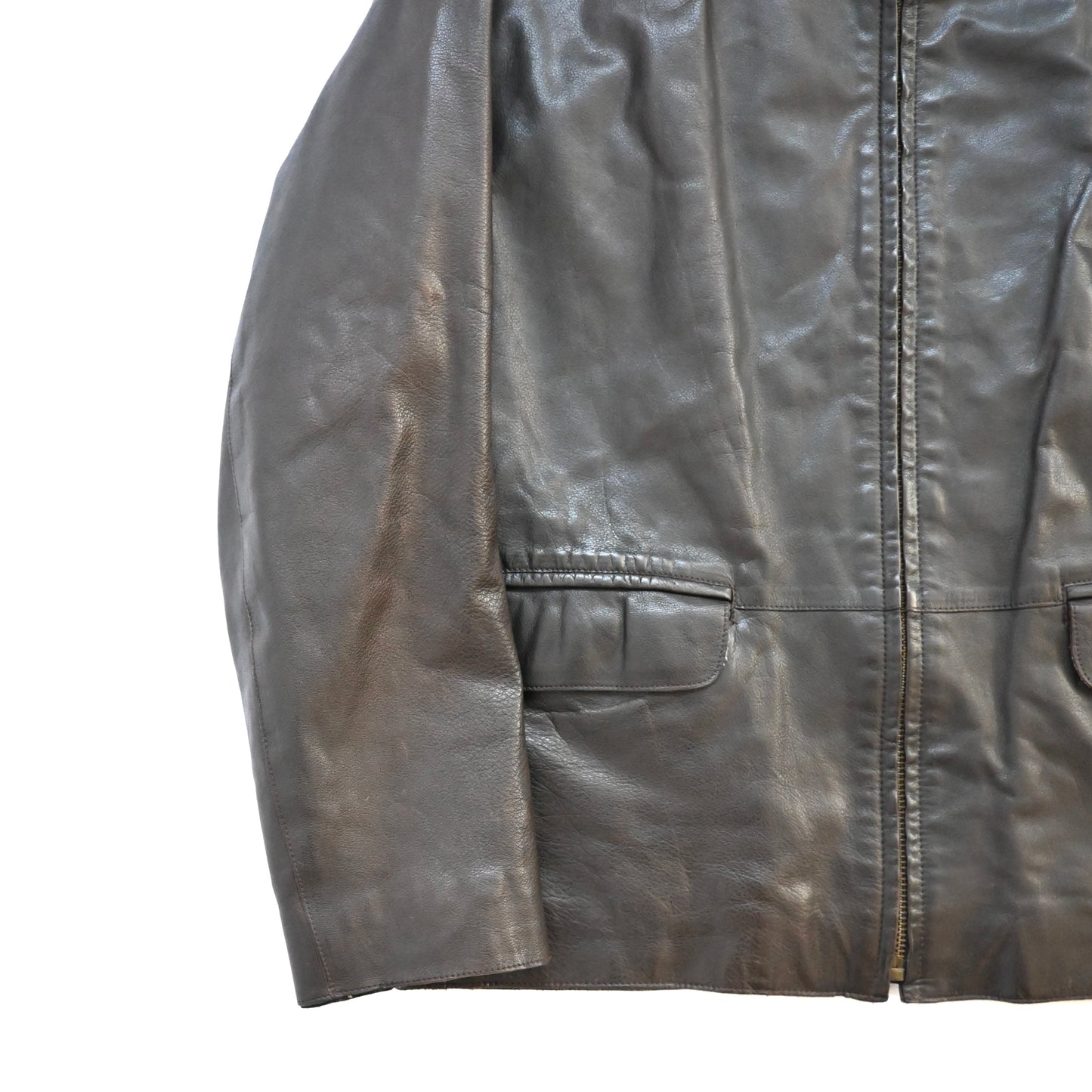 1990s lamatta pelle leather jacket 48