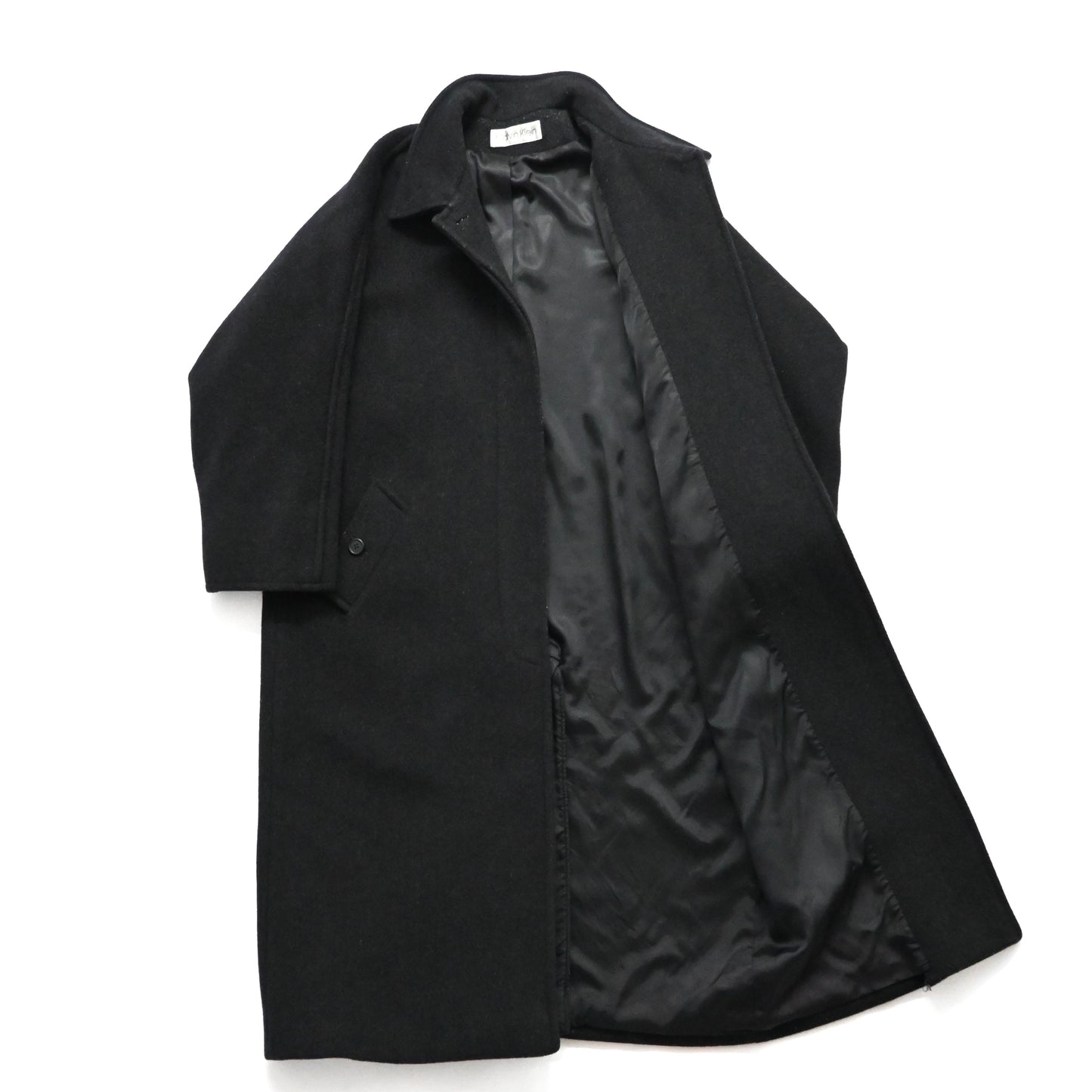 1980s calvin klein wool melton long coat M