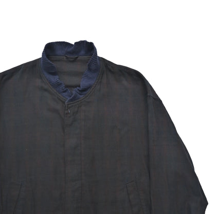 1980s comme des garcons homme check cotton bomber jacket M