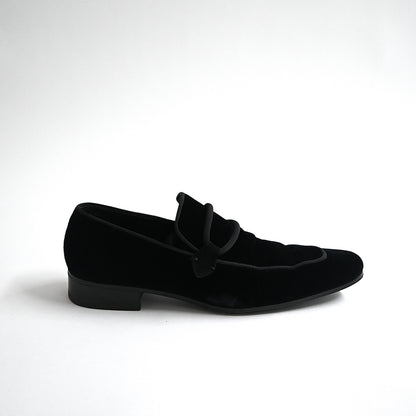 2000s yves saint laurent rive gauch velours low loafer 41 by Tom ford
