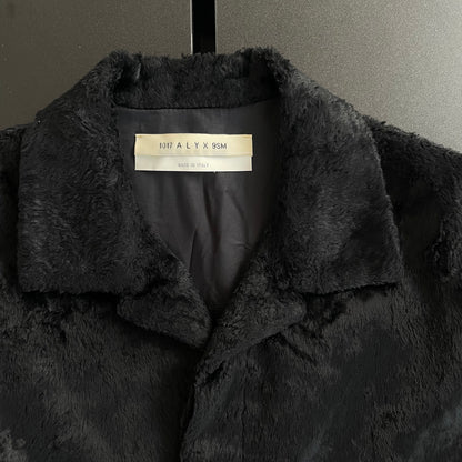 2021ss 1017 alyx 9sm  camp collar faux pony hair shirt 46