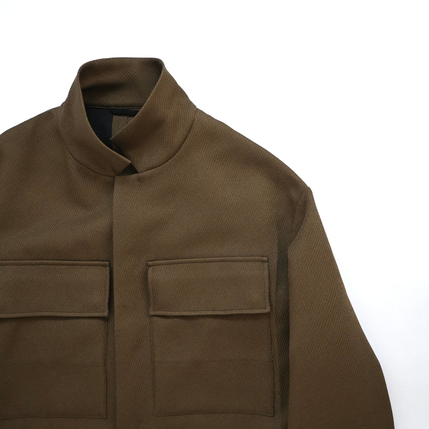 2017aw jil sander polyester stand collar blouson 48