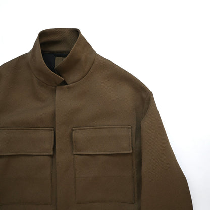 2017aw jil sander polyester stand collar blouson 48