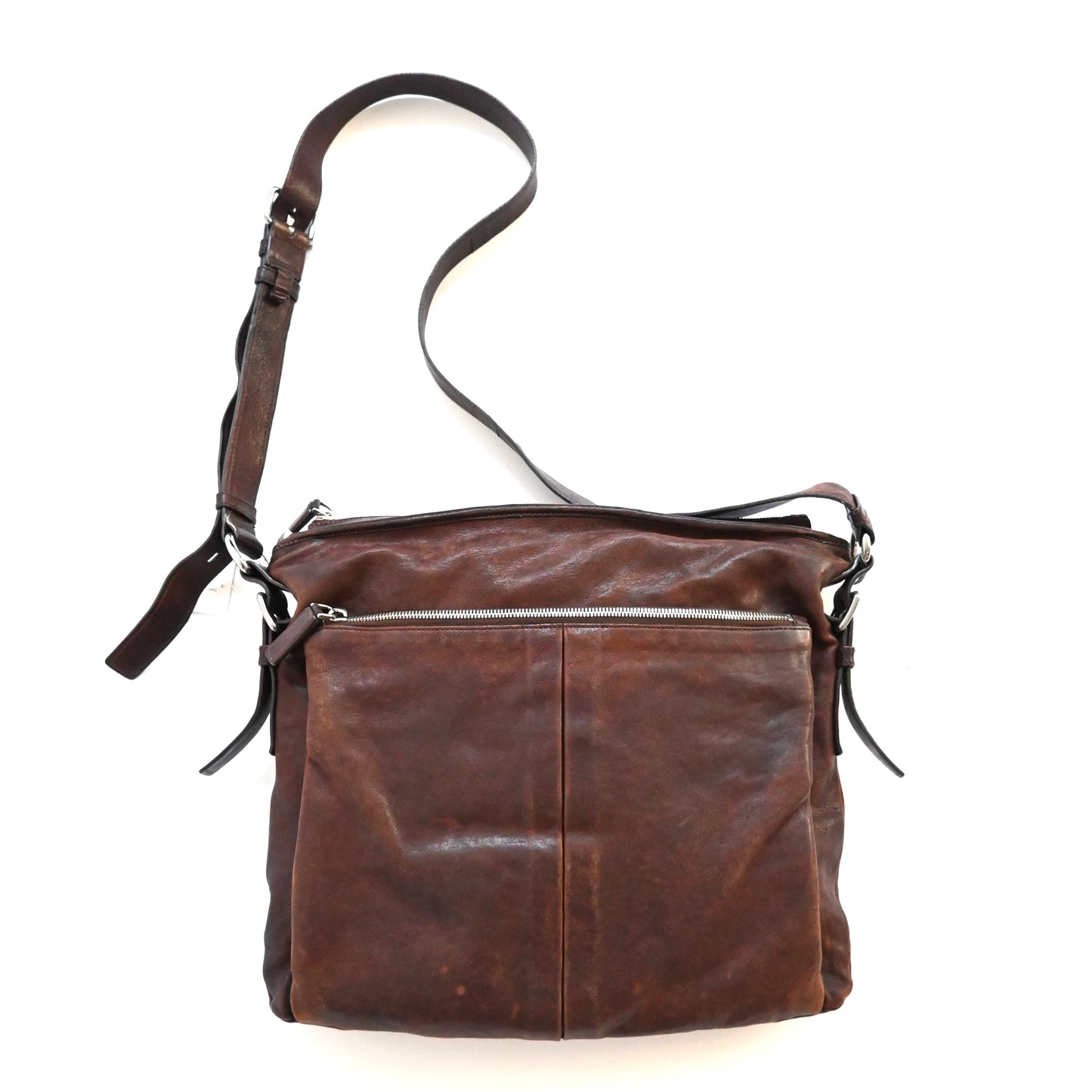 1990s prada cow leather shoulder bag