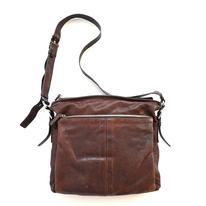 1990s prada cow leather shoulder bag