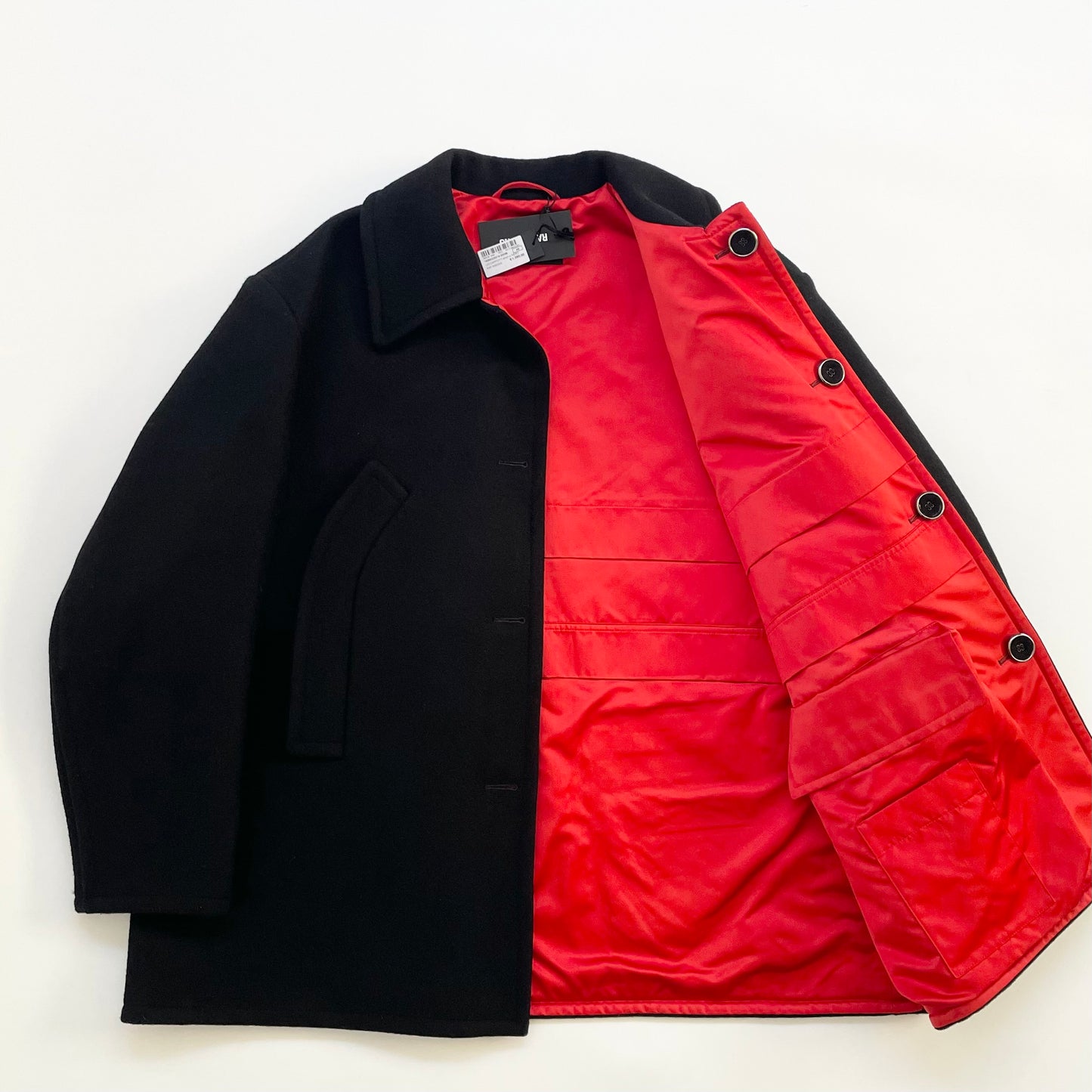 2018aw raf simons heavy wool half coat 48