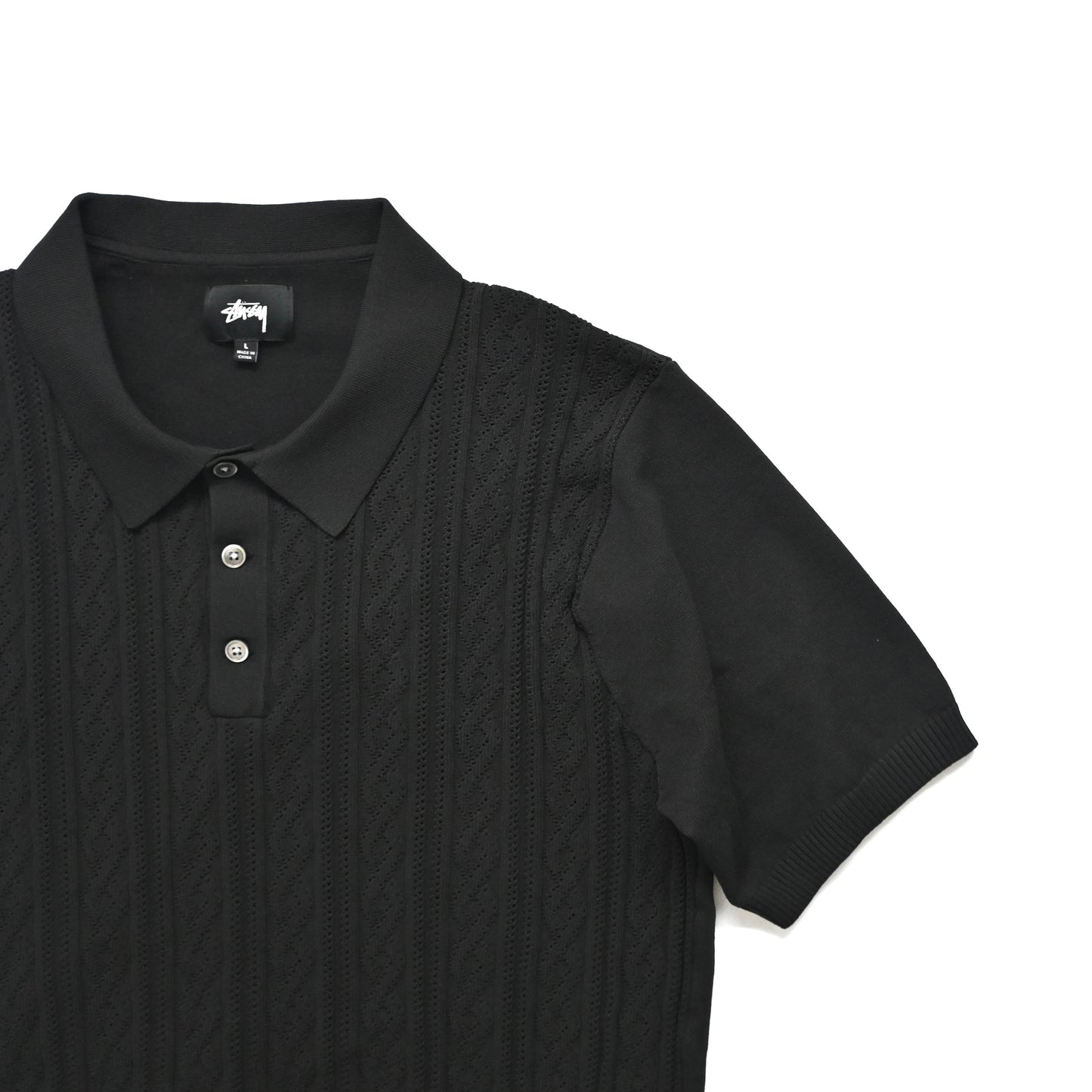 2020ss stussy polyester polo shirt L