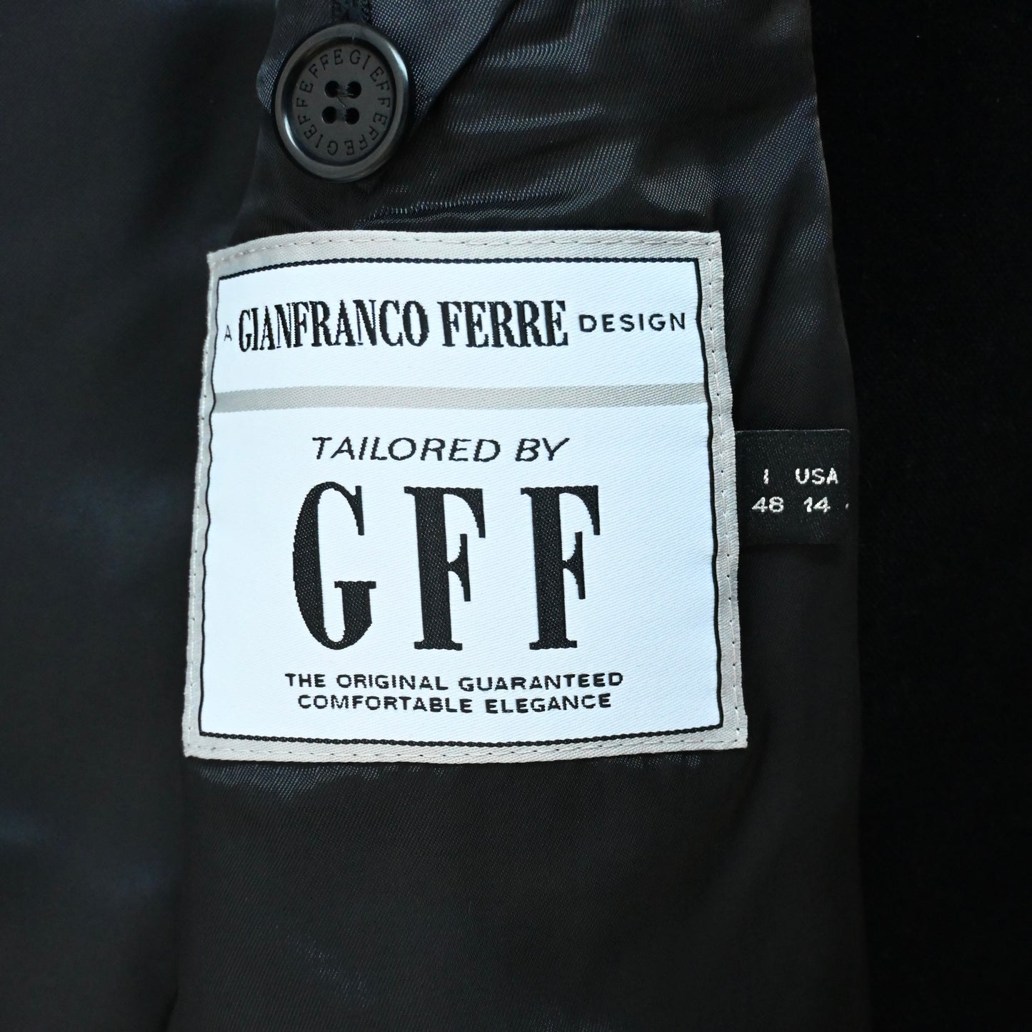 1990s gianfranco ferre velour long coat 48