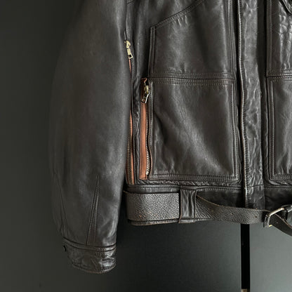 1983aw emporio armani leather flight  jacket M