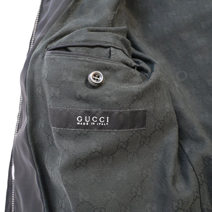 2004aw gucci suede docking  nylon field Jacket 44
