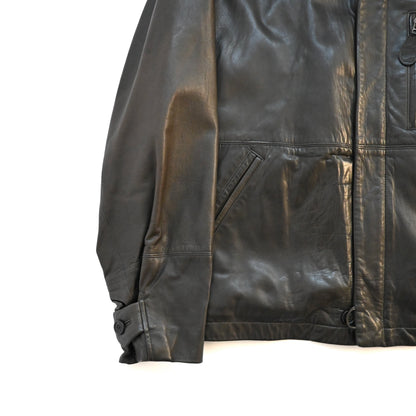 1992ss issey miyake lamb leather flight jacket L