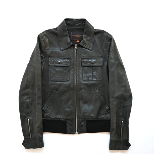 2006ss undercover but beautiful crushed leather jacket 2