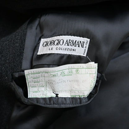 1990s giorgio armani wool long coat 48