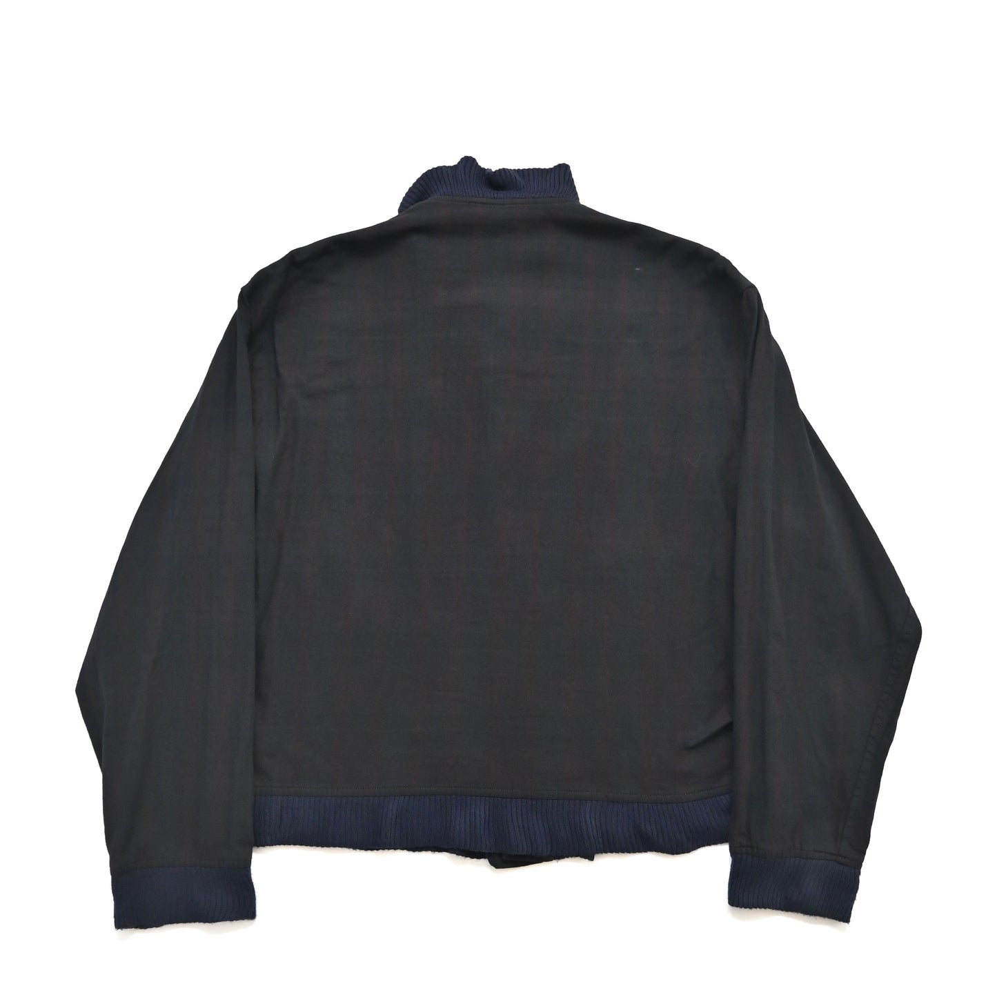 1980s comme des garcons homme check cotton bomber jacket M