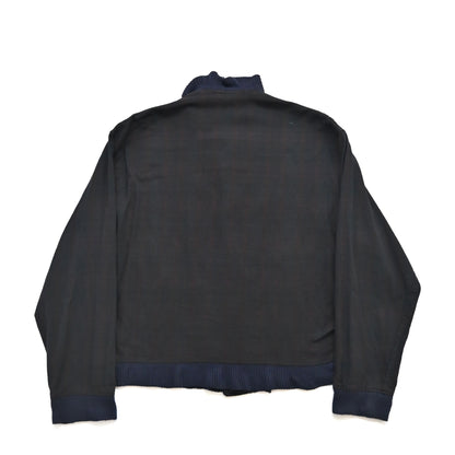1980s comme des garcons homme check cotton bomber jacket M