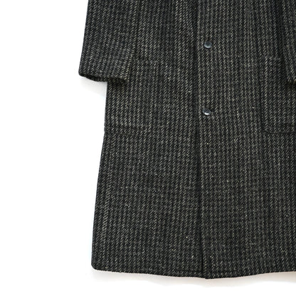 1989aw giorgio armani tweed wool long coat 48