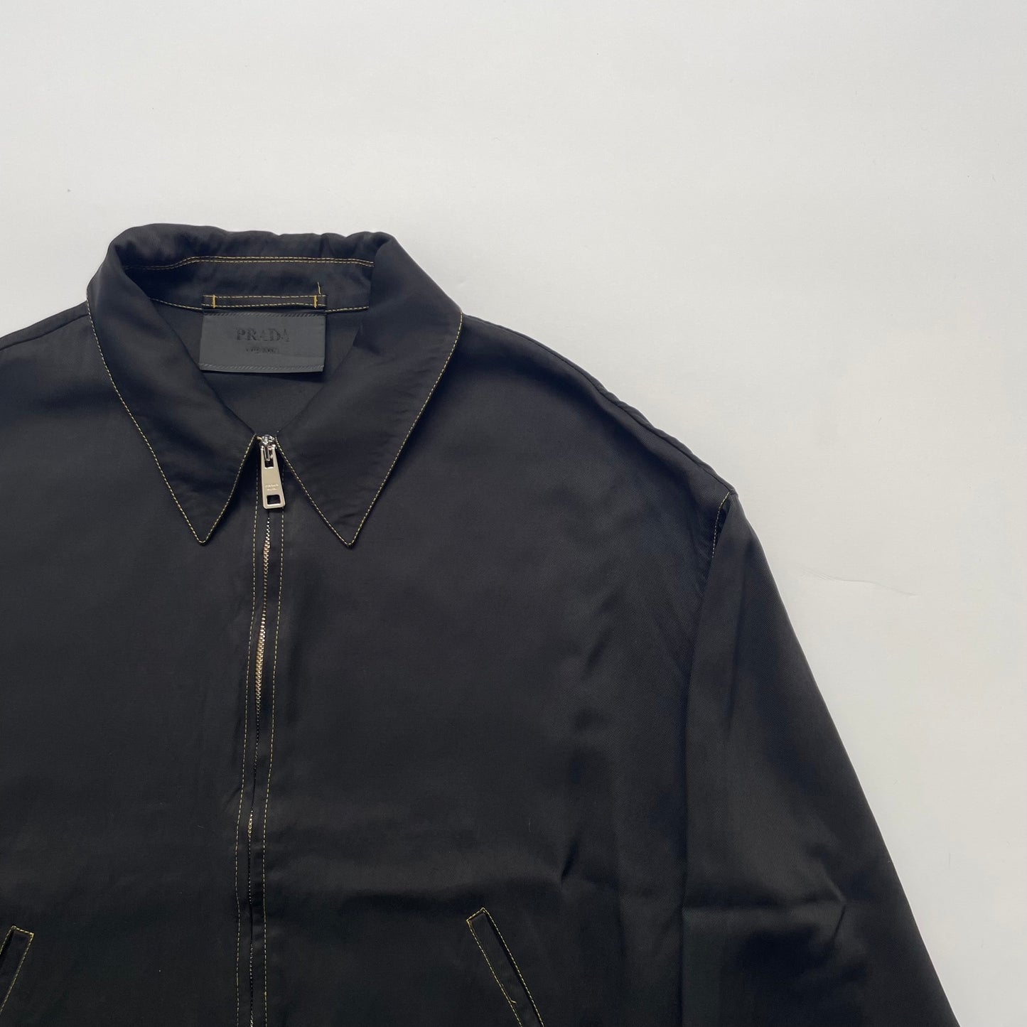 2017ss prada yellow stitch blouson M