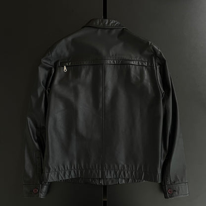 2004aw yohji yamamoto aar back zip leather jacket M