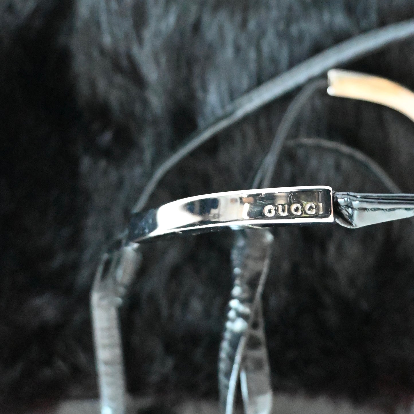 1996ss gucci black fur tote bag by Tom ford