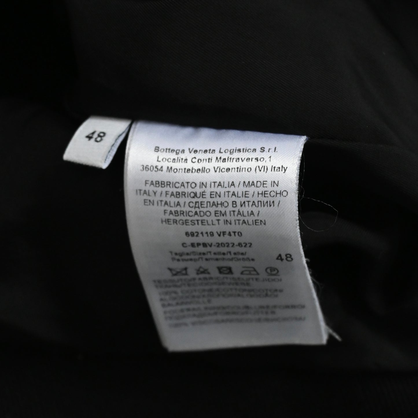 2022ss bottega veneta heavy weight cotton twill jacket 48