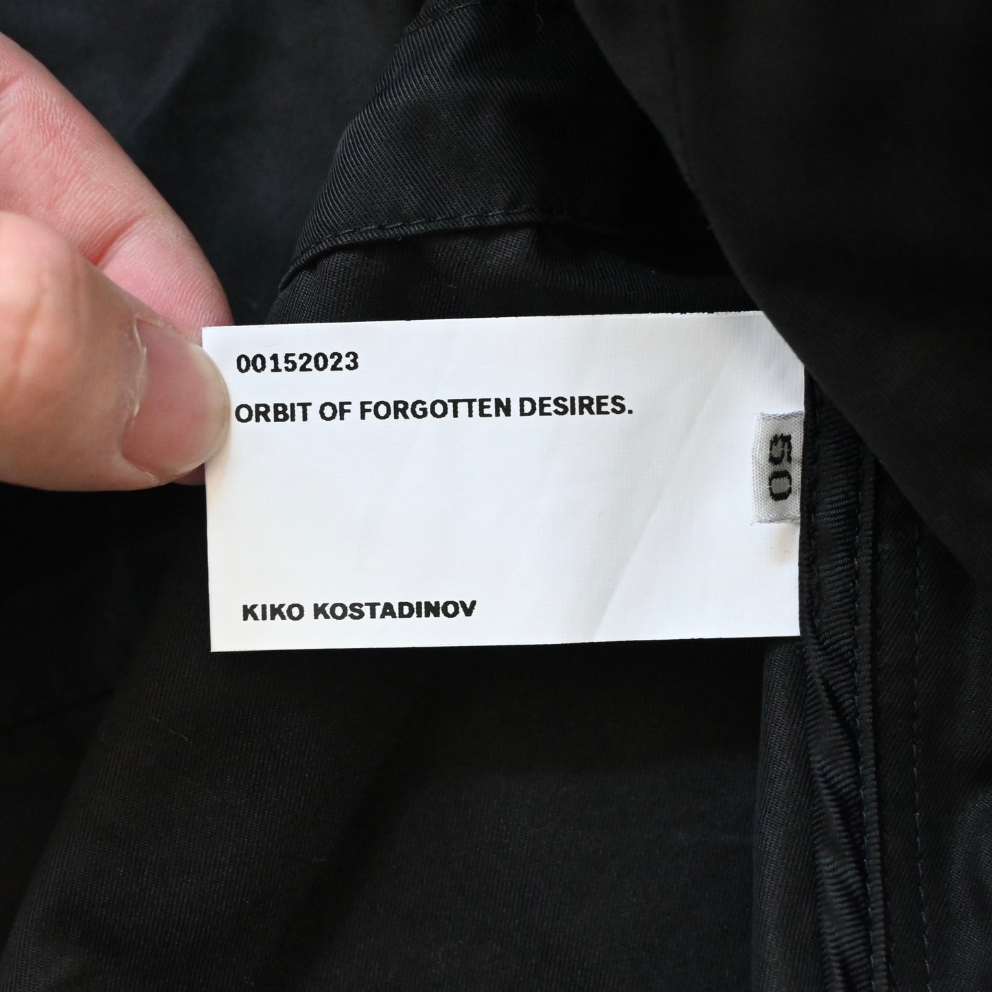 2023aw kiko kostadinov meno cropped jacket 50