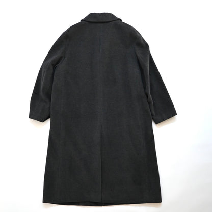 2000s issey miyake angora wool long coat M