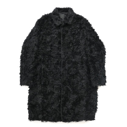 2007aw prada black fake fur coat 52