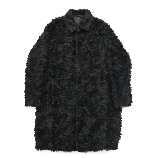 2007aw prada black fake fur coat 52