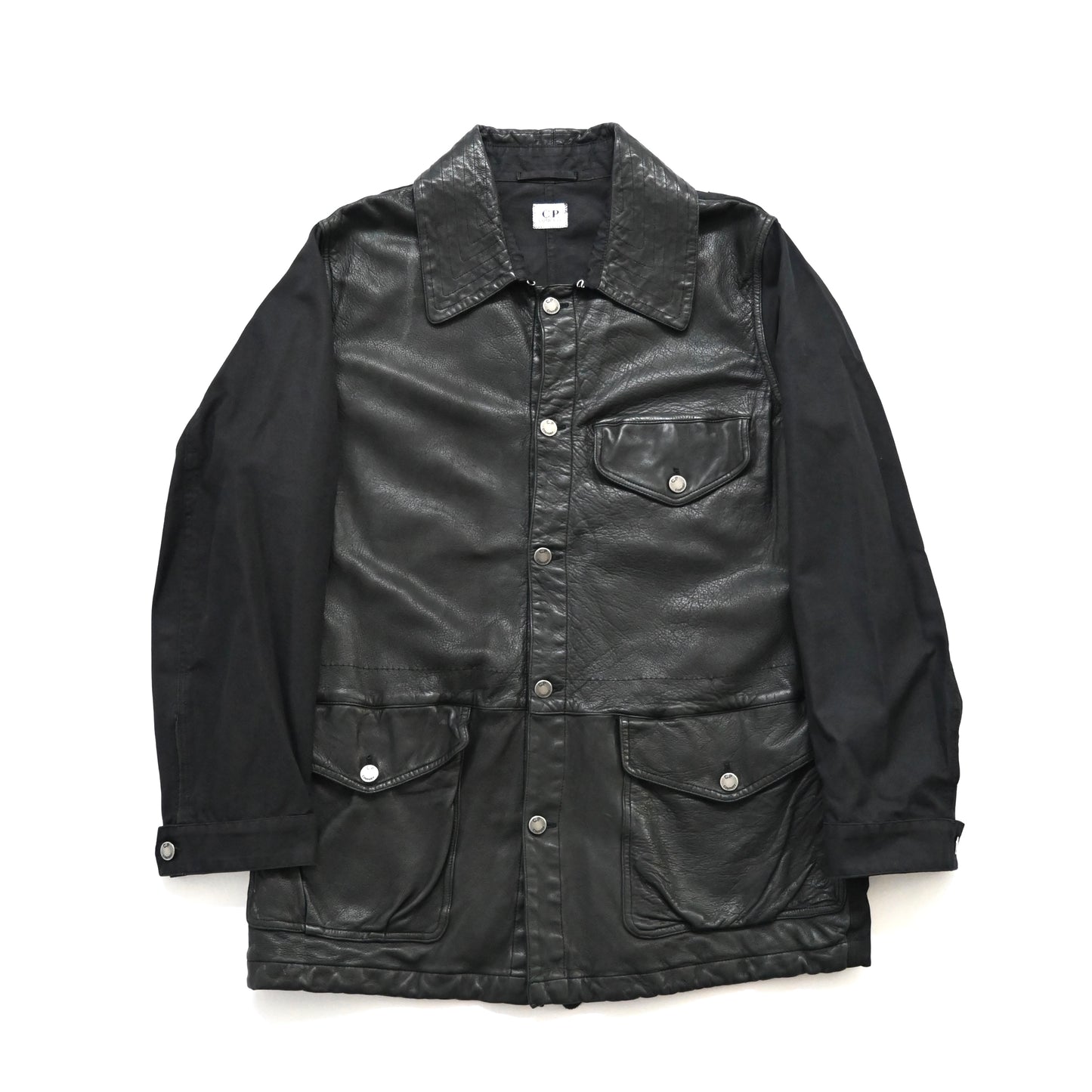 2005aw c.pcompany half leather docking jacket L
